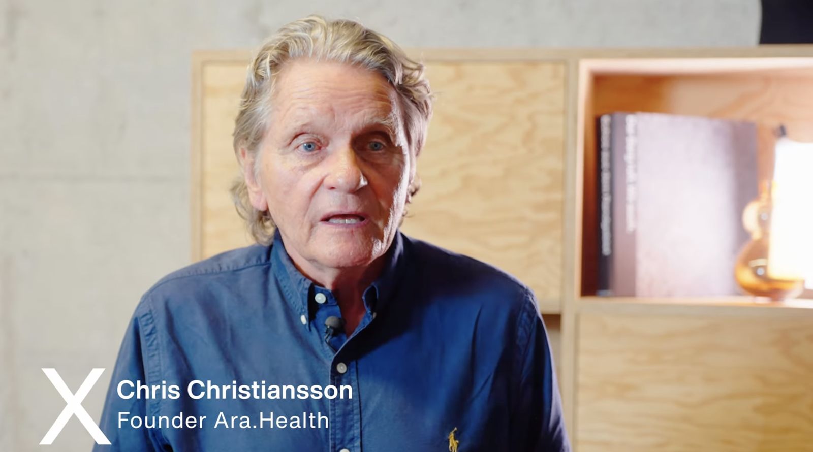 Chris Christiansson, founder of ARA Health, speaking in the programme film